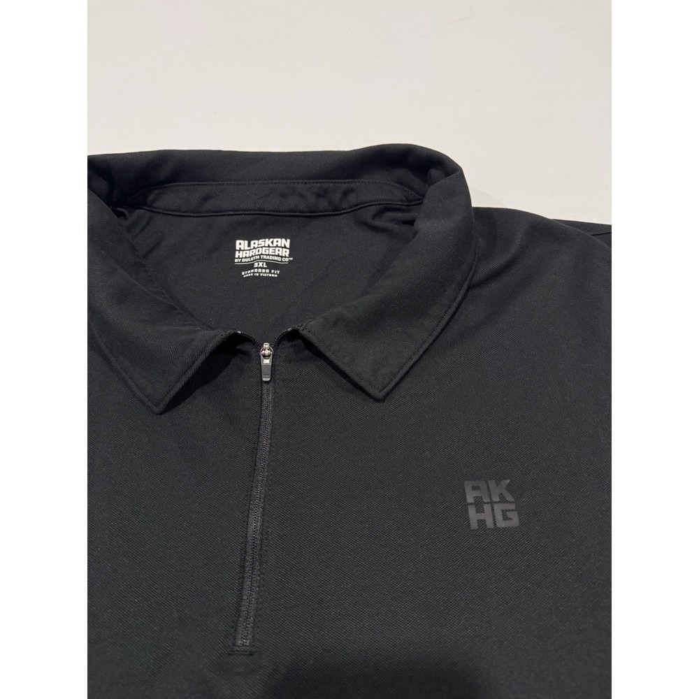 Alaskan Hardgear Duluth Trading Men's 3XL Black Long Sleeve 1/4 Zip Performance